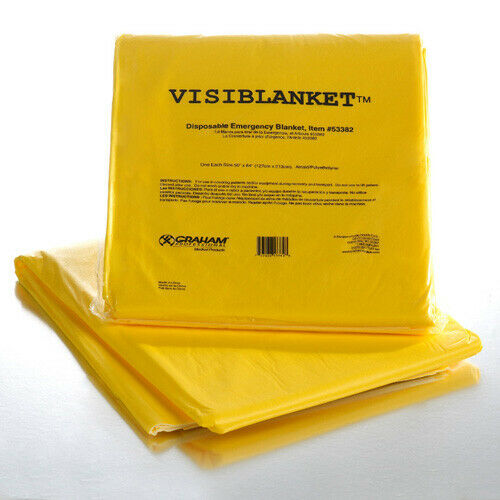 53382 Graham Medical® yellow standard single use VisiBlanket® (54-in x 84-in)